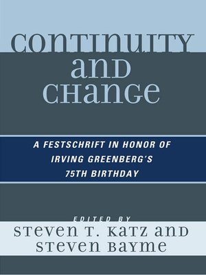 cover image of Continuity and Change